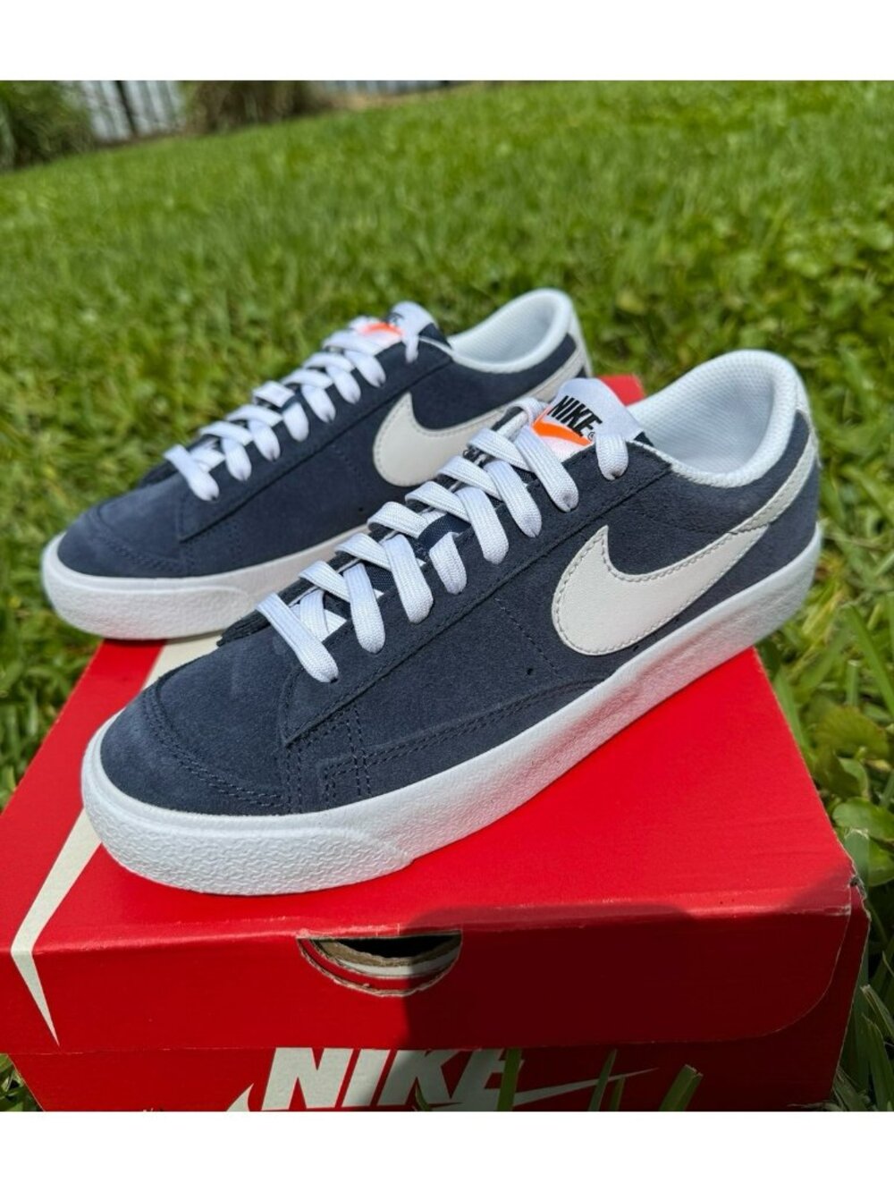 4.5Y | 6 WOMEN'S NIKE BLAZER LOW 77 SUEDE MIDNIGHT DH9809-400